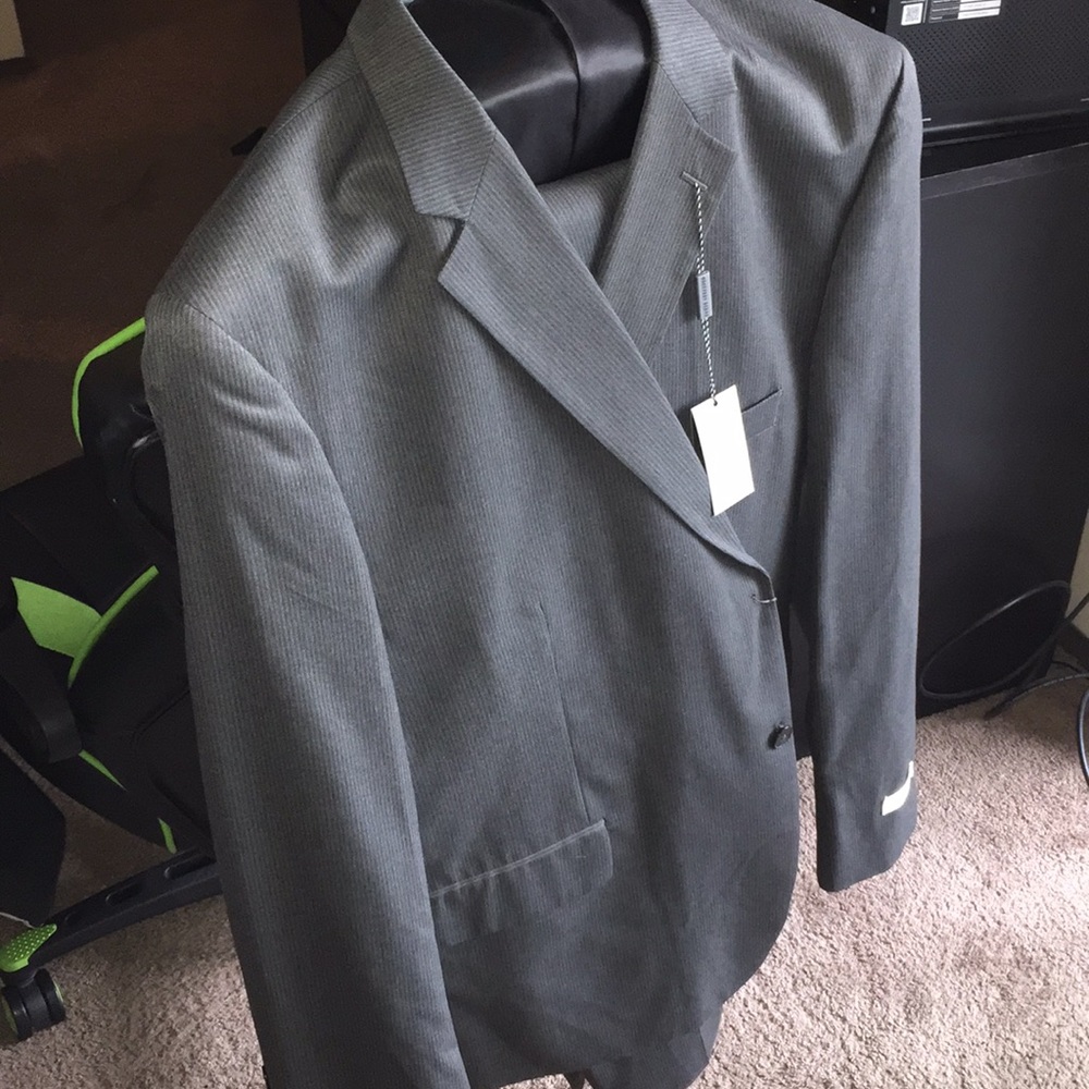 Charcoal Pinstripe Men’s Suit